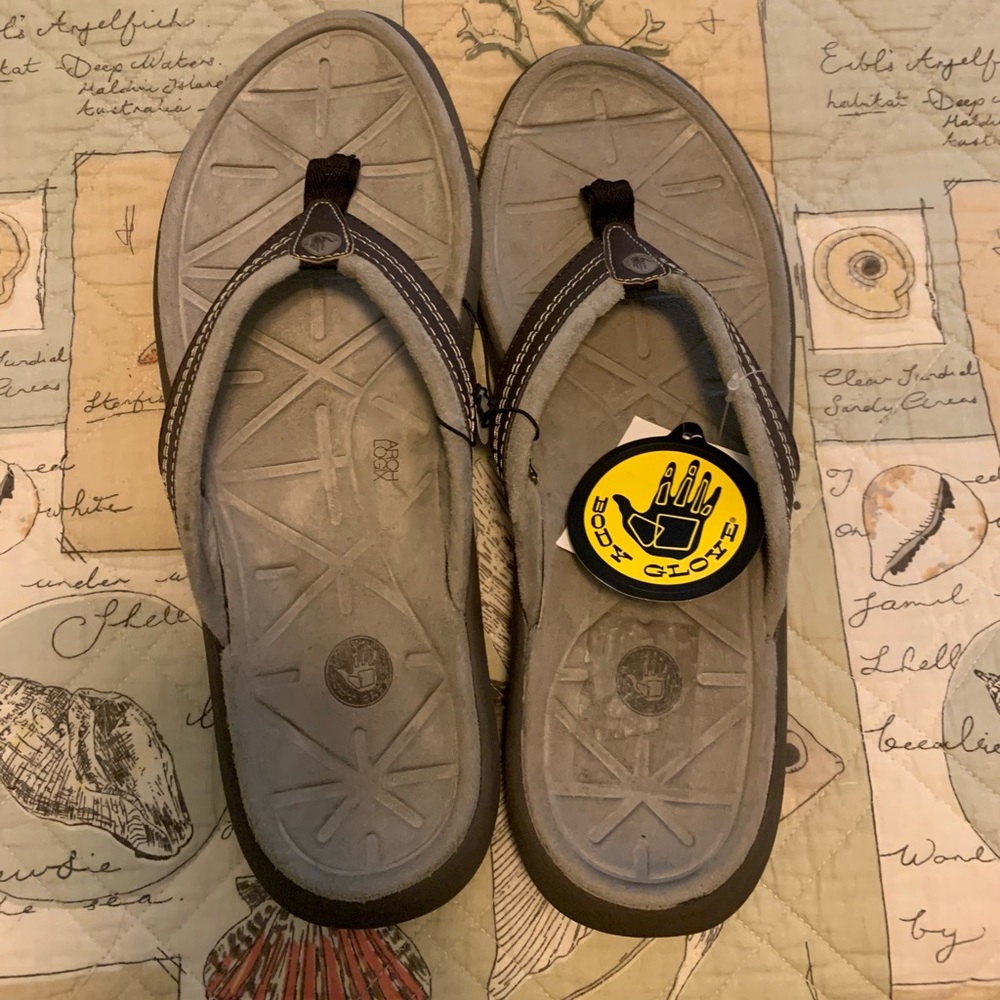 Body Glove Quest Major Brown/Brindle Flip Flops Men’s Size 13 NWT